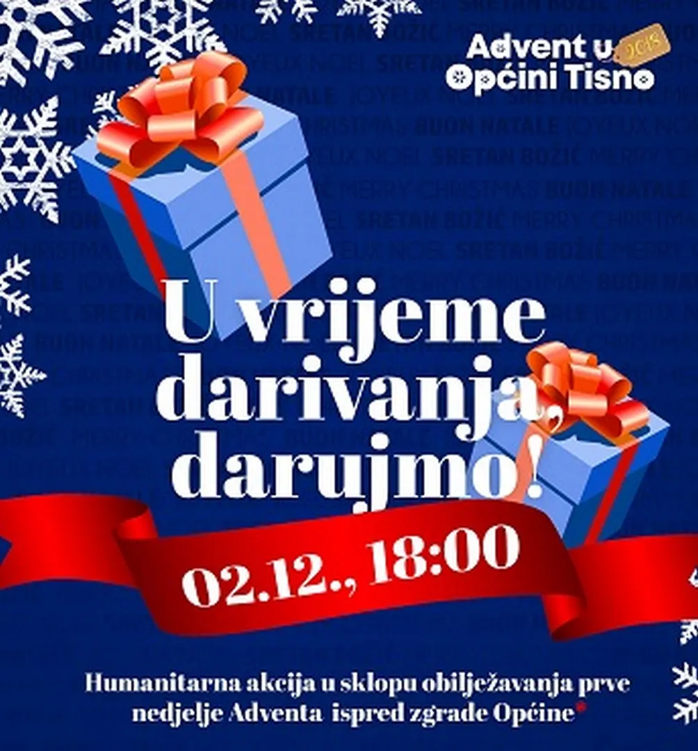1. adventska nedjelja i prva od nekoliko humanitarnih akcija