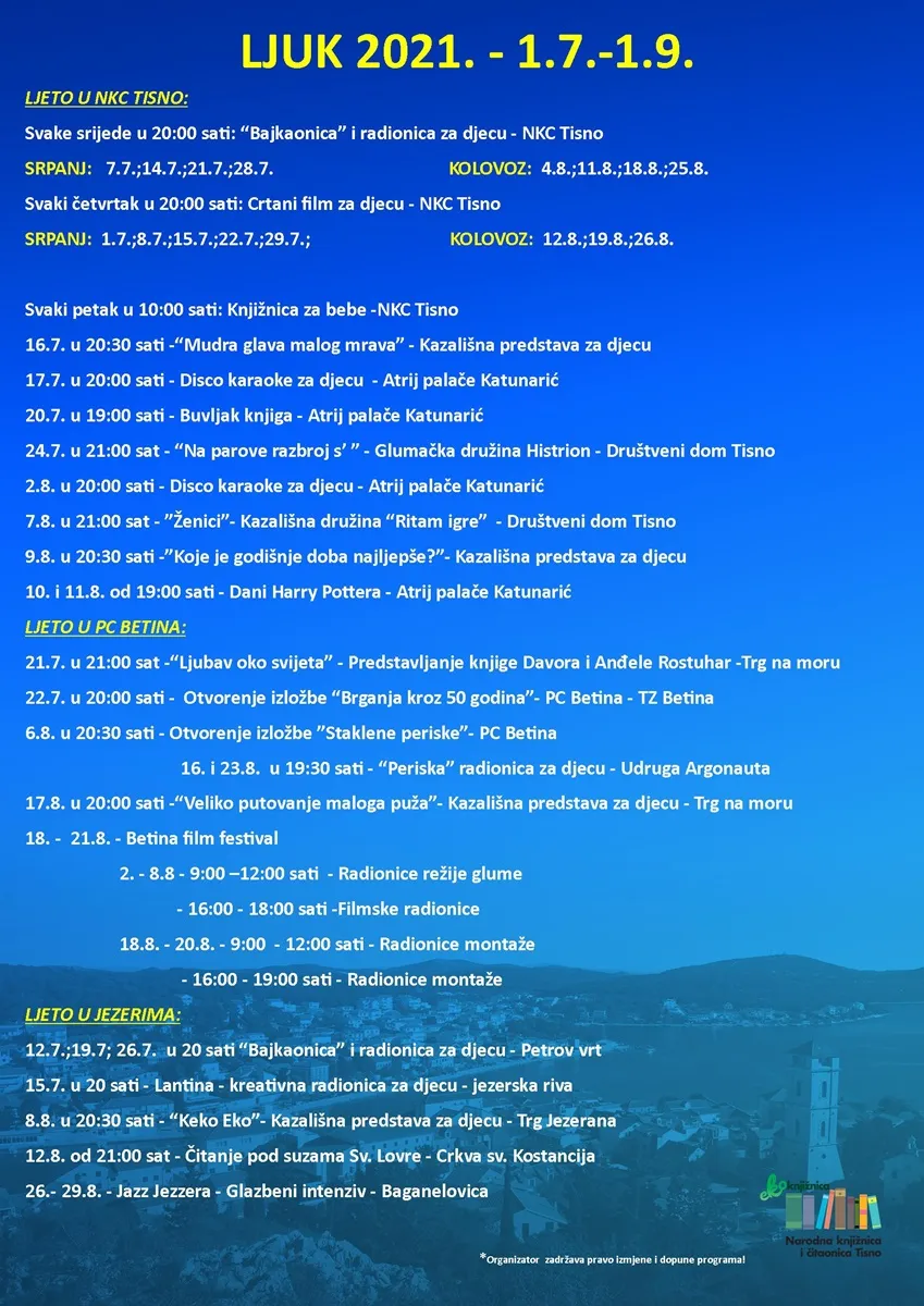 LJUK 2021. - LJETO NAM SE VRATILO U GRAD 