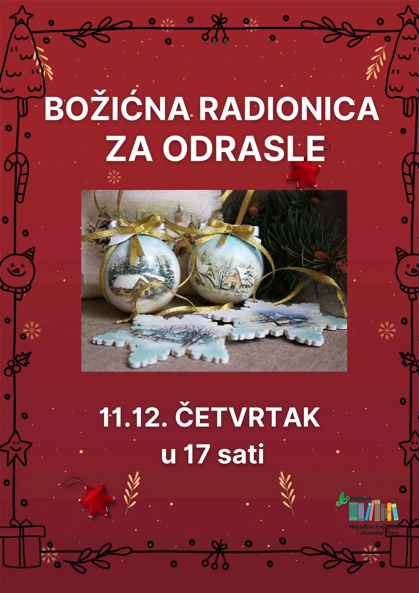 Božićna radionica za odrasle