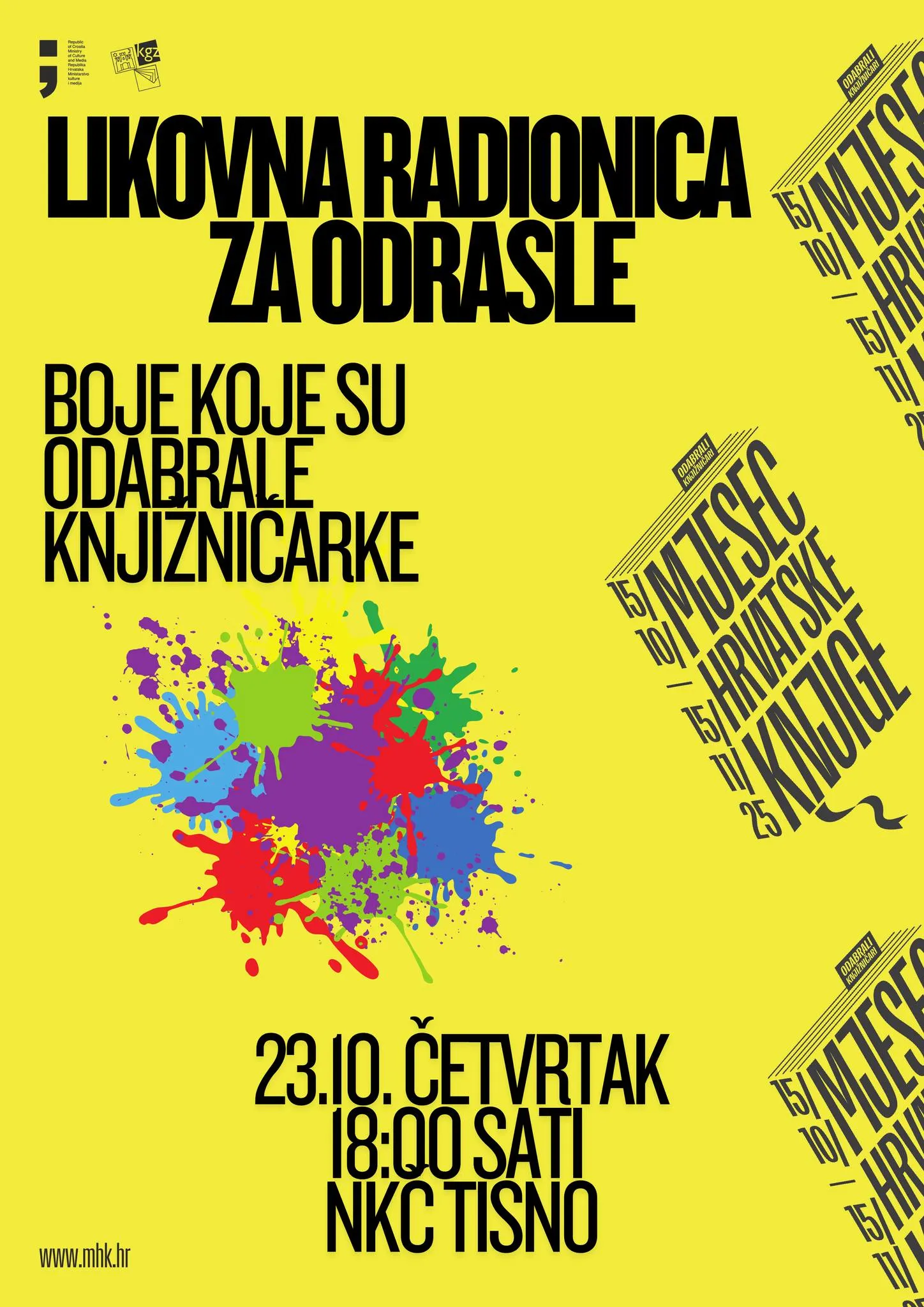 Likovna radionica za odrasle: Boje koje su odabrale knjižničarke