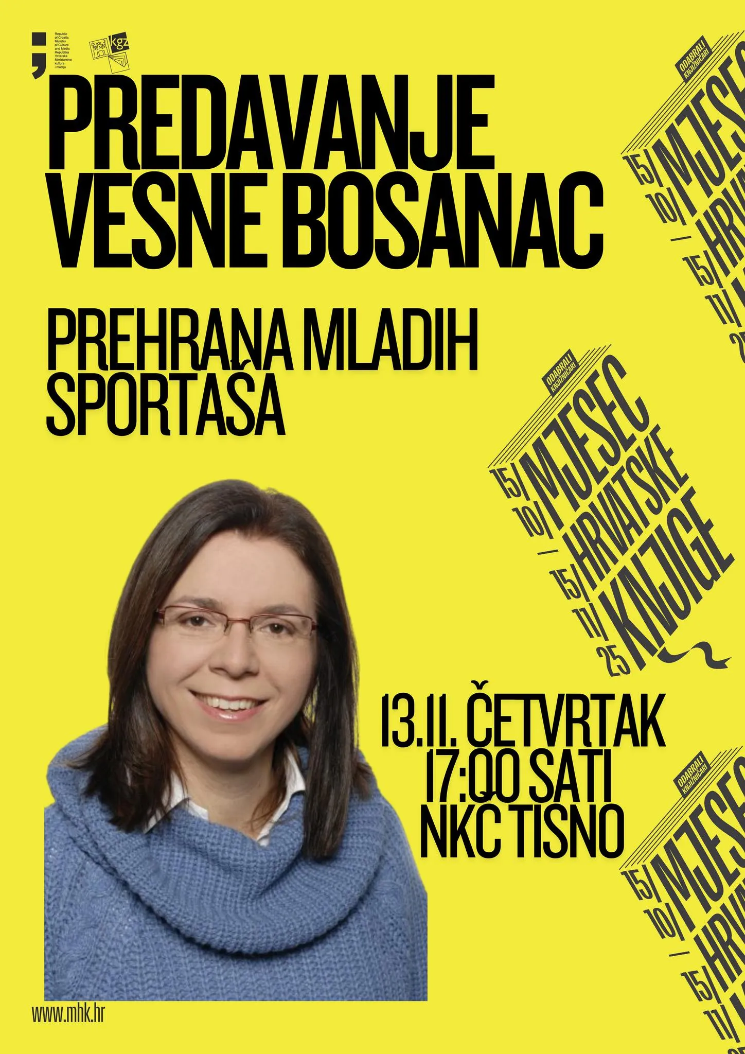 Predavanje o prehrani mladih sportaša nutricionistice Vesne Bosanac